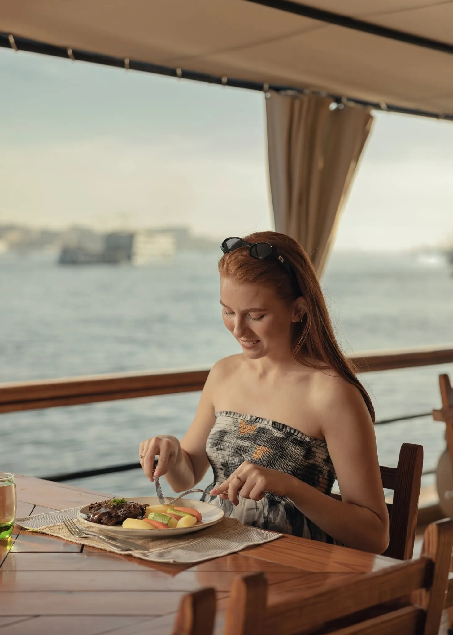 Restaurant aboard the MS DWA Nile Cruise Nile cruise